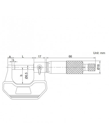 Micrómetro exterior Insize 3202
