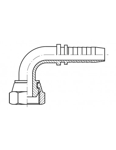 Macho rosca cilíndrica BSP cono 60°
