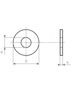 Arandela plana DIN 34815 (DIN 125) nylon 2