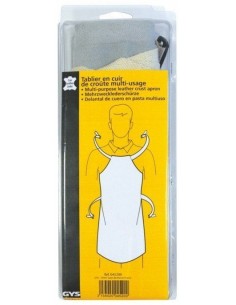 Delantal cuero soldador gris 2