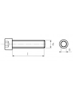 Tornillo Allen DIN 912 nylon 2