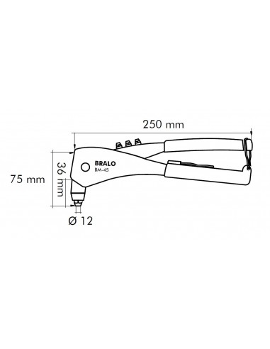 Remachadora manual Bralo BM-45
