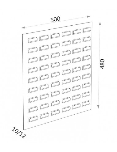 Panel mural cubetas Heco V-640 H 1