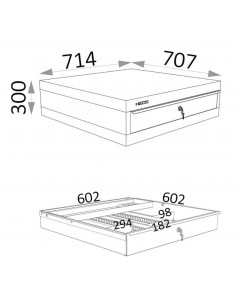Cajón para banco Heco 129 2