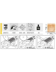 Ingletadora sin mesa superior Femi TR-1025DB 2