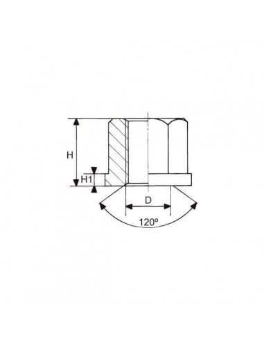 Tuerca con collar DIN 6331