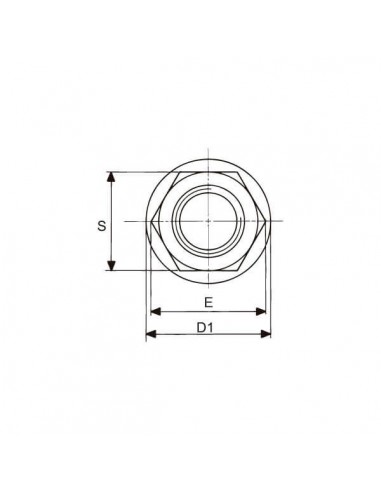 Tuerca con collar DIN 6331