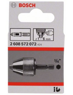 Portabrocas sujeción rápida 1-6mm Bosch 2 608 572 072 2