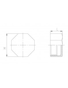 Tapón hembra inoxidable Fig.300 2