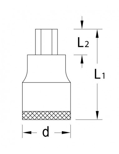 Llave vaso Allen 3/4" Gedore IN 32