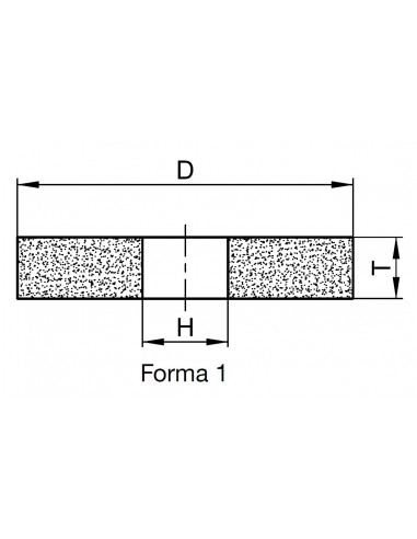 Muela esmeril corindón normal Tyrolit 10A