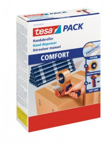 Dispensador cinta embalaje confort 50mm Tesa 6400