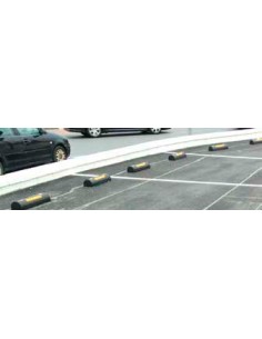 Tope parking caucho reflectante 600x150x115mm 2