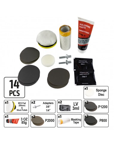 Kit de pulido de faros JBM 53626