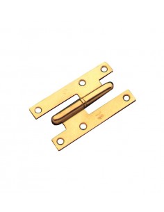 Pernio puerta latonado  95mm izquierda Amig 294