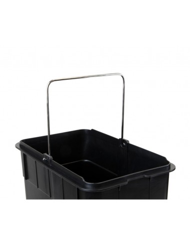 Contenedor reciclaje 3 compartimentos de 15L inox 8200265