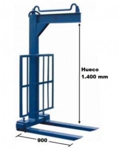 Portapalet uñas móviles 1.500kg Novodinámica 12052 2
