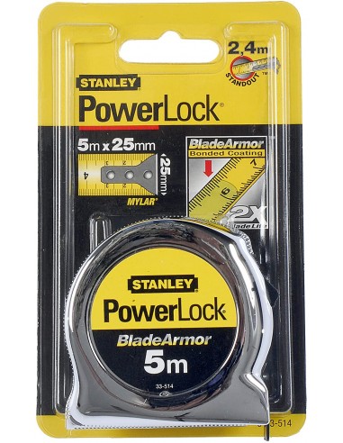 Flexómetro PowerLock Blade Armor 5m Stanley...
