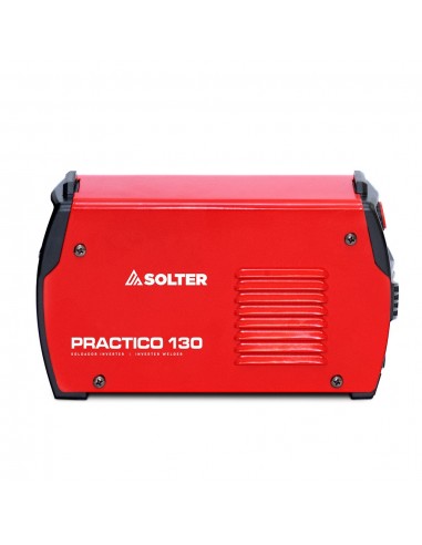 Vista lateral máquina de soldar inverter práctico 130 Solter 10100