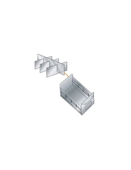 Divisor cajón transversal ángulo ranurado Jomasi