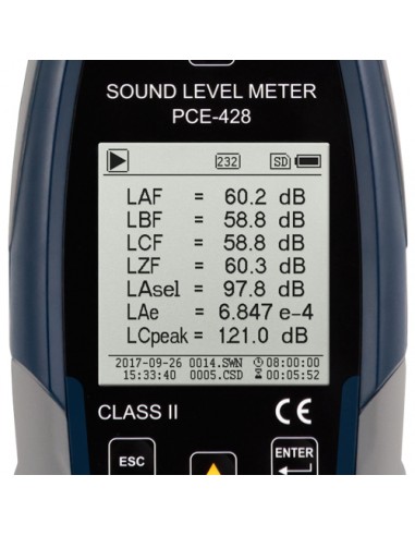 Sonómetro PCE-428