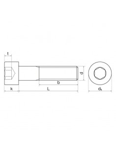 Tornillo Allen DIN 912 inox A2 2