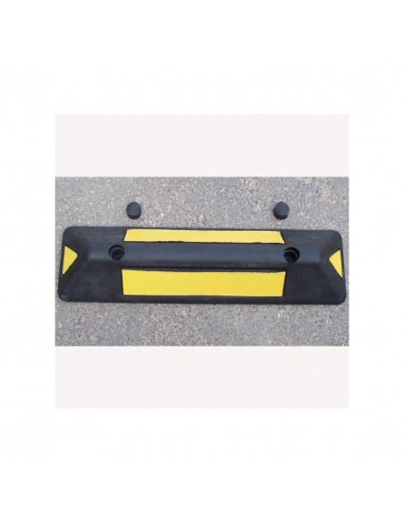 Tope parking caucho negro-amarillo 550x150x80mm