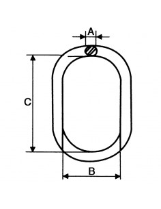 Anilla ovalada grado 100 2
