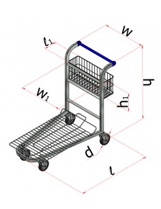 Carro encajable con cesta fija Maxima M10661 2